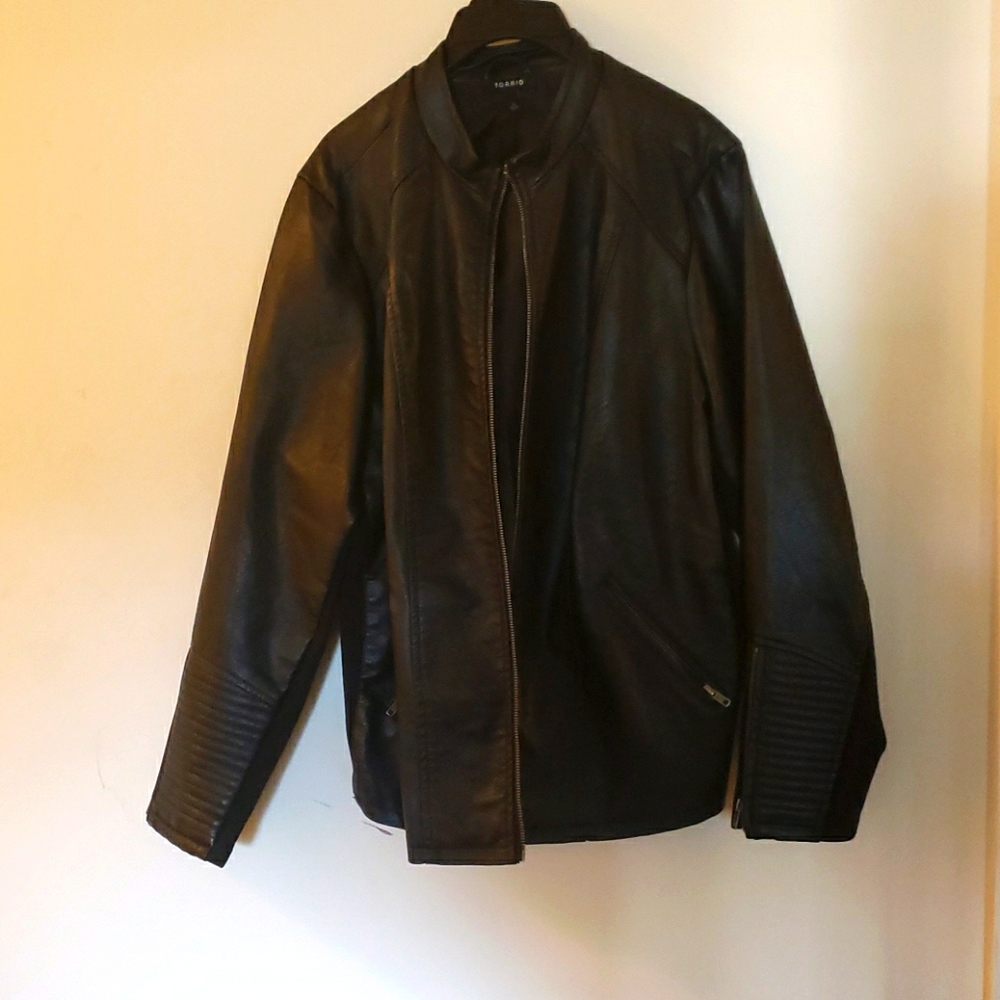 Faux leather jacket